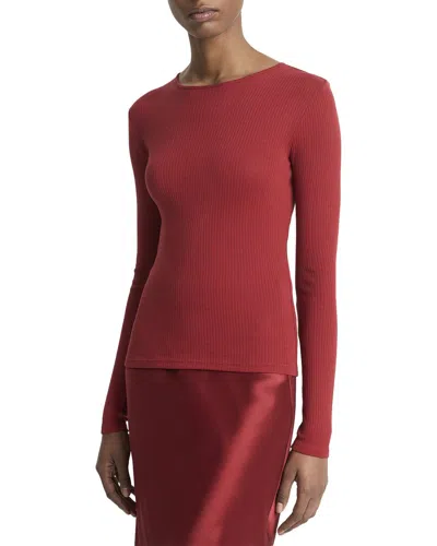 Vince Rib Top In Red