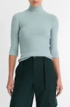 Vince Rib Turtleneck Sweater In Blue