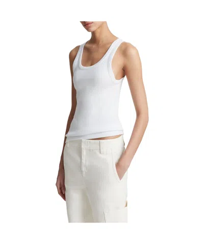 Vince Rib Vest In White