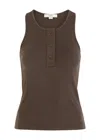 Vince Ribbed Cotton Tank