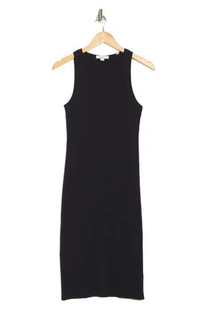 Vince Ribbed Cotton Tank Dress In Coastal