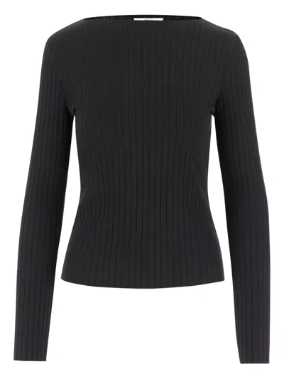 VINCE RIBBED CREW-NECK SWEATER