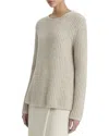 Vince Ribbed Donegal Cashmere Tunic In Neutral