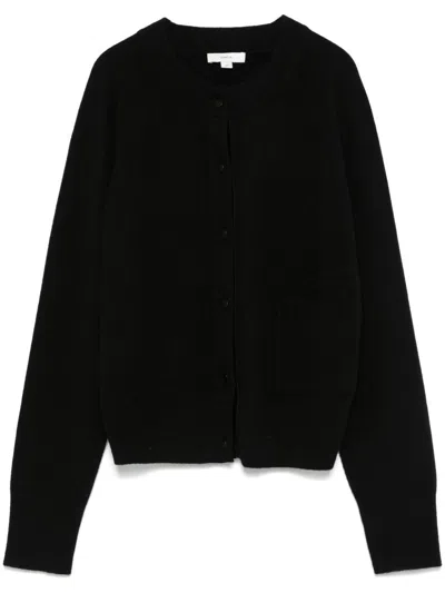 Vince Gerippter Cardigan In Schwarz