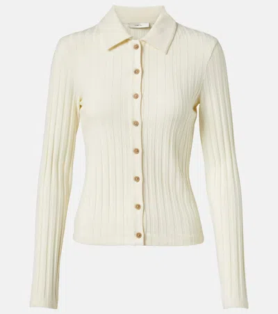 VINCE RIBBED-KNIT CARDIGAN