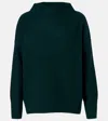 Vince Boiled Cashmere Funnel Neck Pullover In Multi