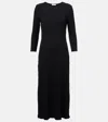 Vince Ribbed-knit Cotton-blend Maxi Dress
