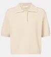Vince Ribbed Short Sleeve Polo Sweater