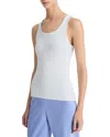 Vince Favorite Ribbed Tank Top In White