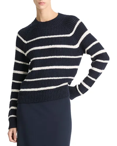 VINCE RIBBED STRIPED SWEATER