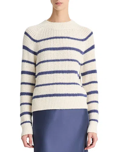 VINCE RIBBED STRIPED SWEATER