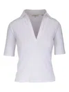 Vince Ribbed T-shirt In White