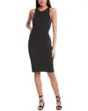 Vince Ribbed Tank Dress In Blue