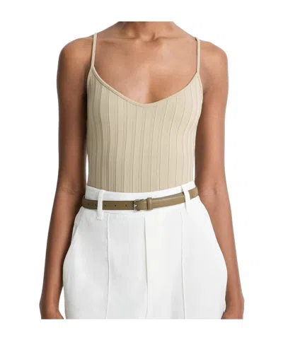 Vince Ribbed Tank Top In Multi