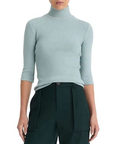 Vince Rib Turtleneck Sweater In H Capri