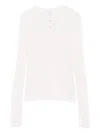 Vince Ribbed Top In White