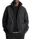 Vince Ripstop Bomber Jacket In Black