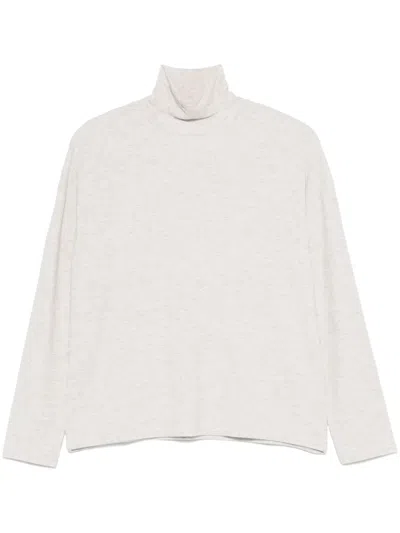 Vince Roll-neck Long-sleeve Top In 中性色