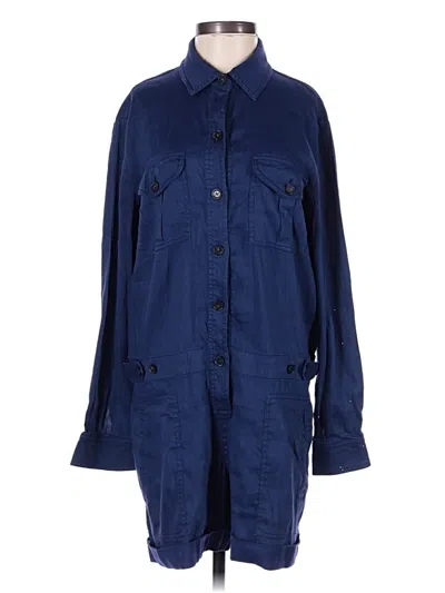 Pre-owned Vince Romper In Blue