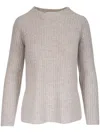 Vince Round-neck Jumper In Neutrals