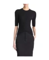 Vince Round Neck Sweater In Black