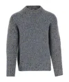 Vince Round Neck Sweater In Gray