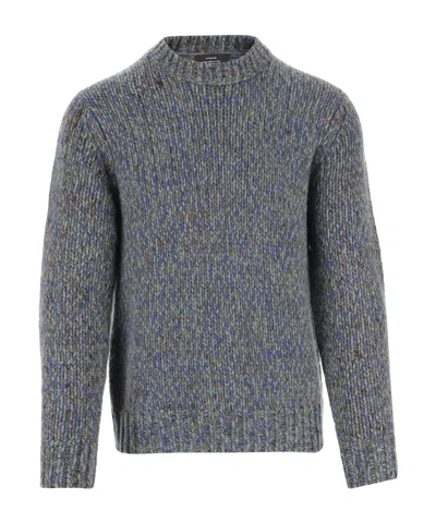Vince Round Neck Sweater In Gray
