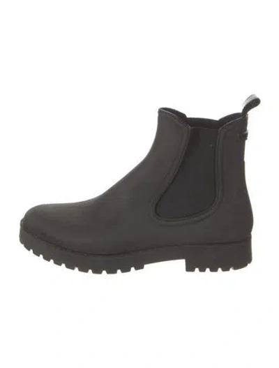 Pre-owned Vince Rubber Rain Boots In Black