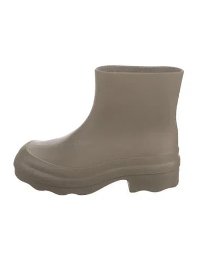 Pre-owned Vince Rubber Rain Boots In Grey