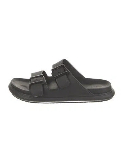 Pre-owned Vince Rubber Slides In Black
