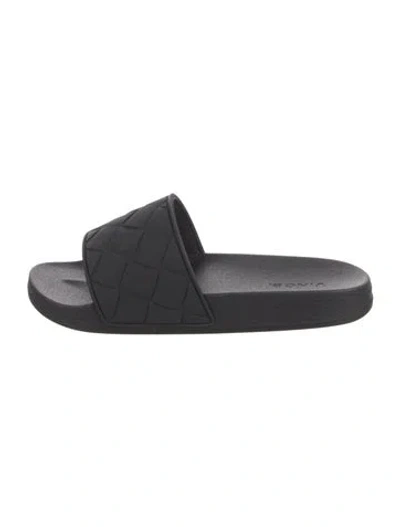 Pre-owned Vince Rubber Slides In Black