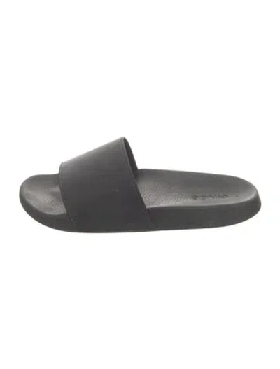 Pre-owned Vince Rubber Slides In Black