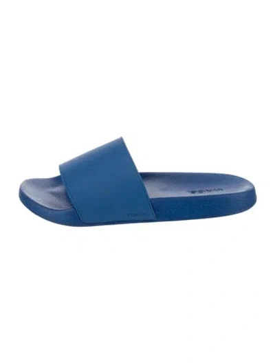 Pre-owned Vince Rubber Slides In Blue