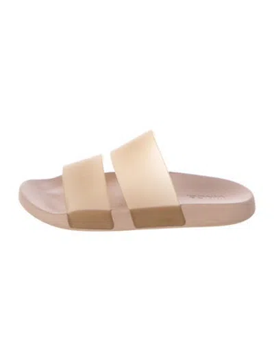 Pre-owned Vince Rubber Slides In Neutrals