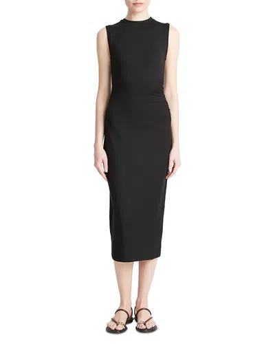 VINCE RUCHED SIDE SHEATH DRESS