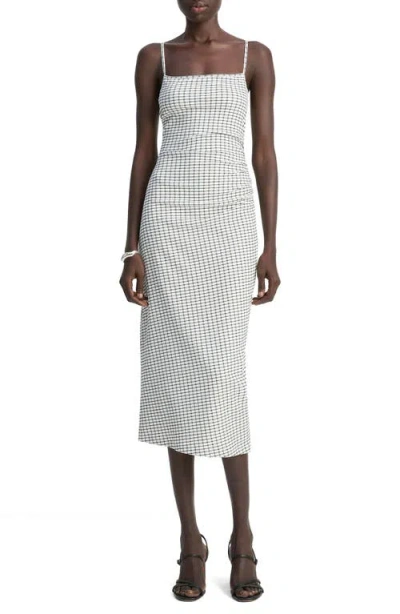 VINCE VINCE RUCHED TANK DRESS