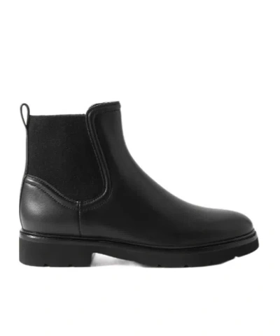 Vince Rue Leather Chelsea Boots In Black