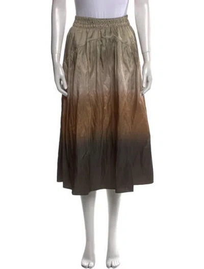 Pre-owned Vince Ruffle Embellishment Midi Length Skirt In Neutral