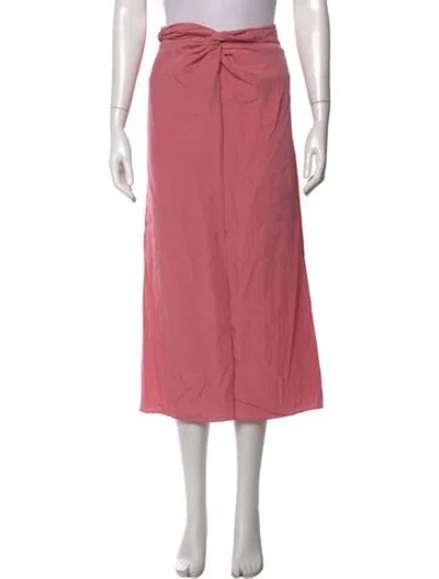 Pre-owned Vince Ruffle Embellishment Midi Length Skirt In Pink