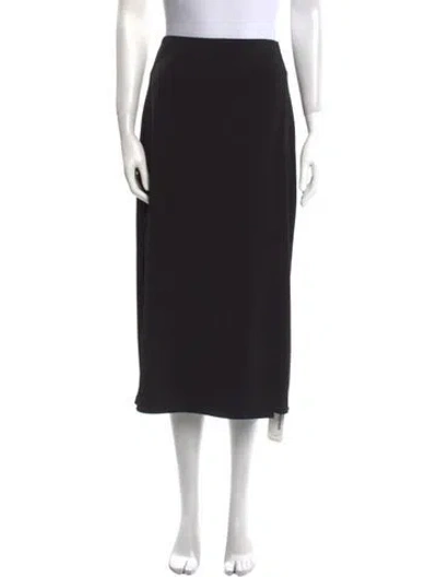 Pre-owned Vince Ruffle Embellishment Midi Length Skirt W/ Tags In Black