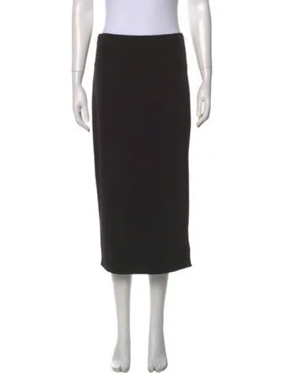 Pre-owned Vince Ruffle Embellishment Midi Length Skirt W/ Tags In Black