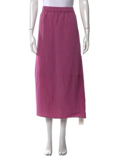 Pre-owned Vince Ruffle Embellishment Midi Length Skirt W/ Tags In Pink
