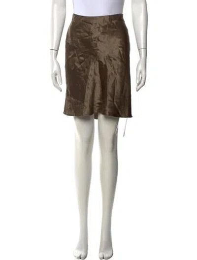 Pre-owned Vince Ruffle Embellishment Mini Skirt In Neutrals