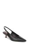 Vince Sabra Slingback Kitten Heel Pump In Black