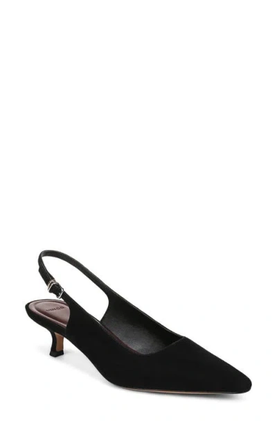 Vince Sabra Slingback Kitten Heel Pump In Black