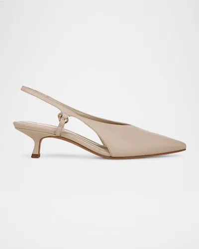 Vince Sabrina Slingback Kitten Heel Pump In Birch Sand