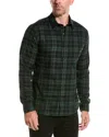 Vince Sailwind Plaid Shirt In Green