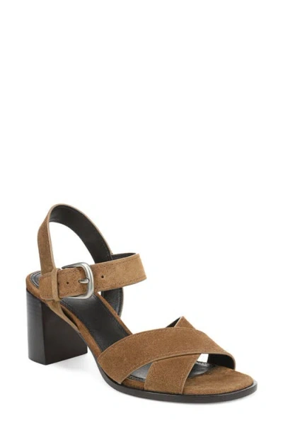 Vince Salma Ankle Strap Sandal In Brown