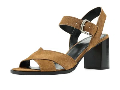 Vince 70mm Salma Suede Block-heel Sandals In Brown