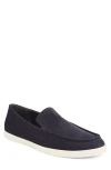Vince Sammy Suede Loafer Sneaker In Blue